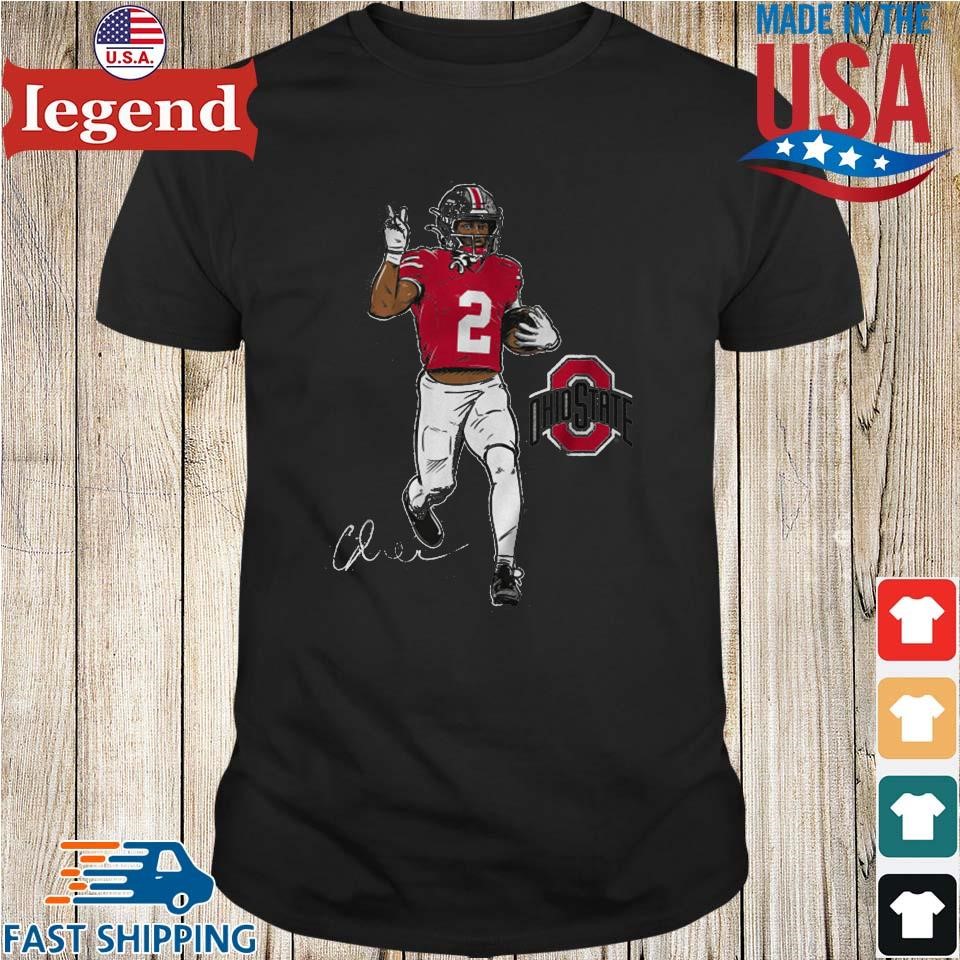 Ohio State Football Caleb Downs Superstar Pose Signature Shirt