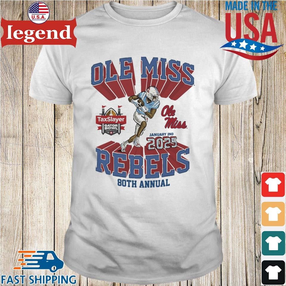 Ole Miss Rebels Gator Bowl January 2nd 2025 80th Annual Shirt