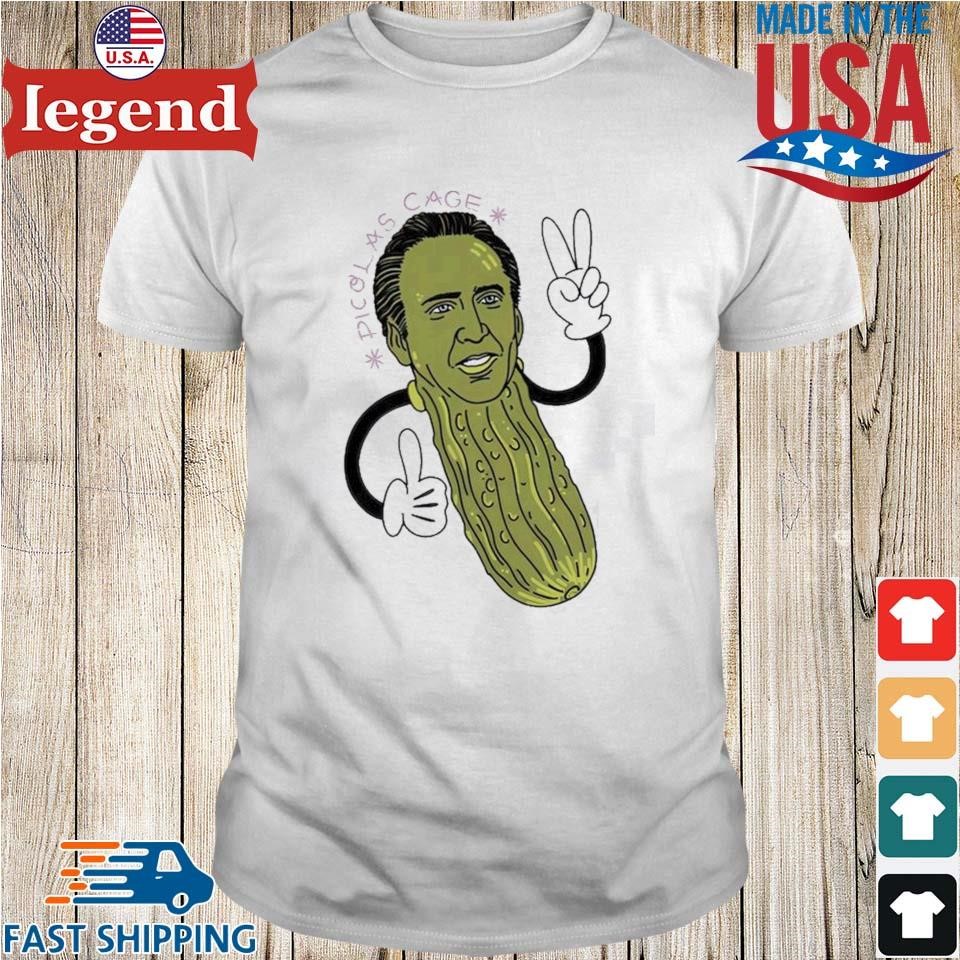 Picolas Cage Nick Cage Pickle Christmas 2024 Shirt