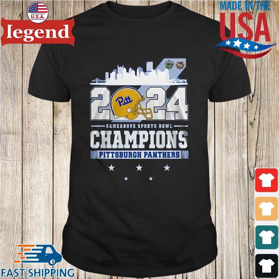 Pittsburgh Panthers Gameabove Sports Bowl 2024 Champs Skyline Shirt