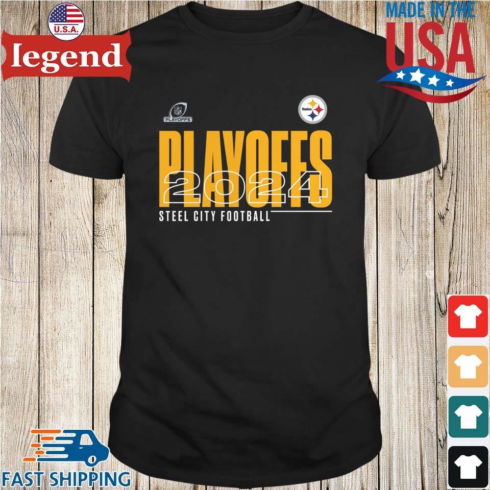 Pittsburgh Steelers 2024 Steel City Football NFL Playoffs Shirt