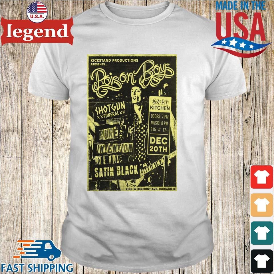 Poison Boys December 20 2024 Beat Kitchen In Chicago IL Shirt