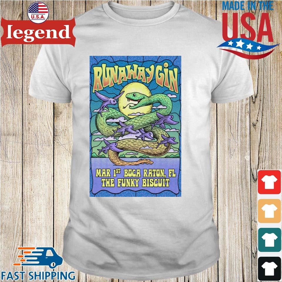 Runaway Gin The Funky Biscuit On Mar 1 2025 In Boca Raton FL Shirt