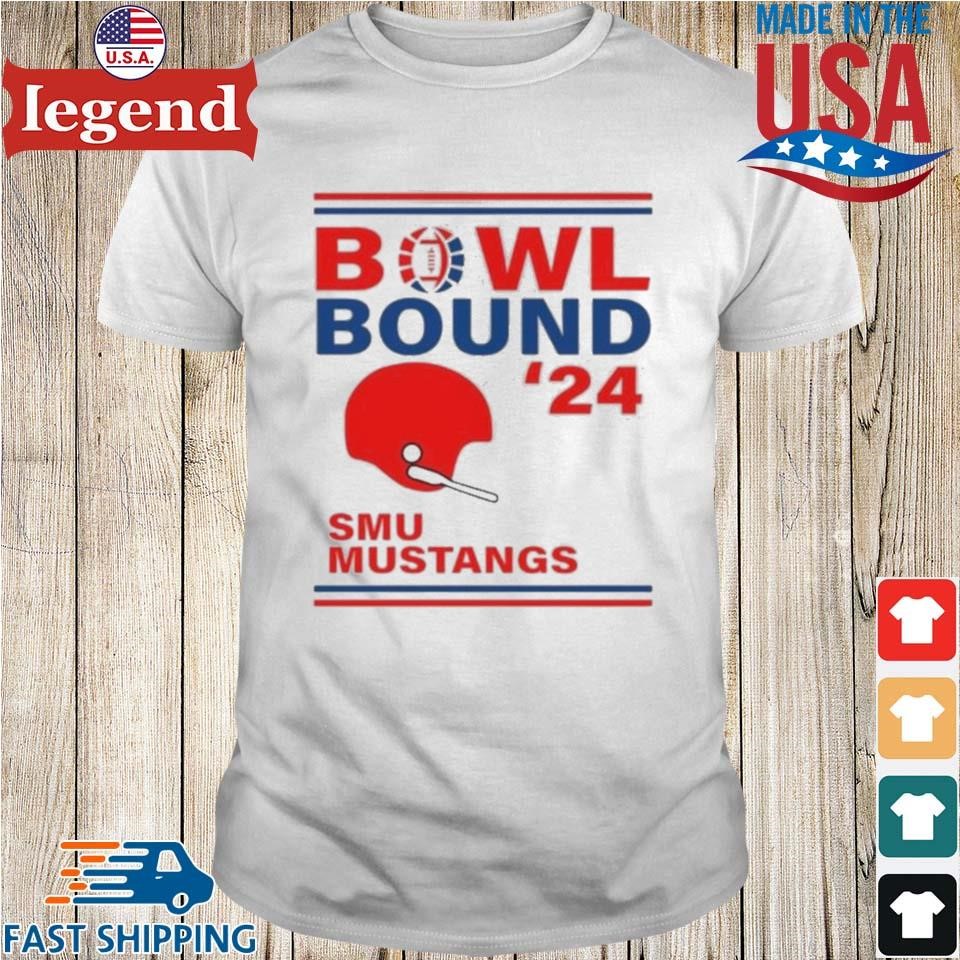 SMU Mustangs 2024 Bowl Bound Helmet Shirt