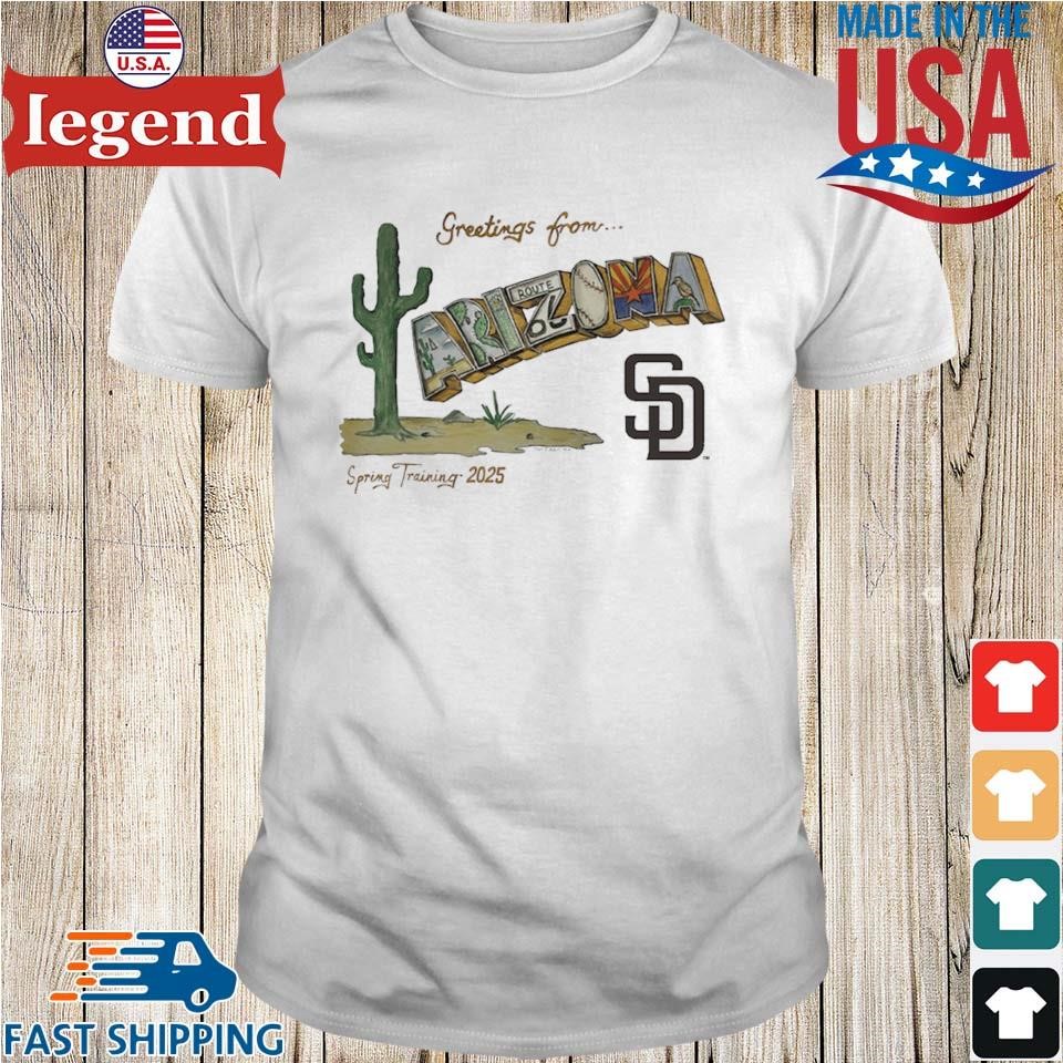 San Diego Padres Greeting Florida Tiny Turnip Spring Training 2025 Shirt