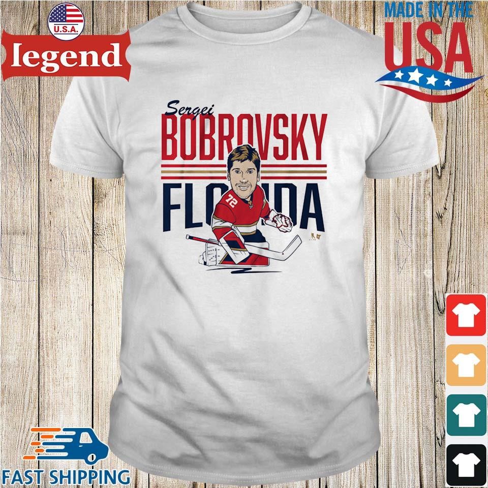 Sergei Bobrovsky Center Ice Caricature Shirt