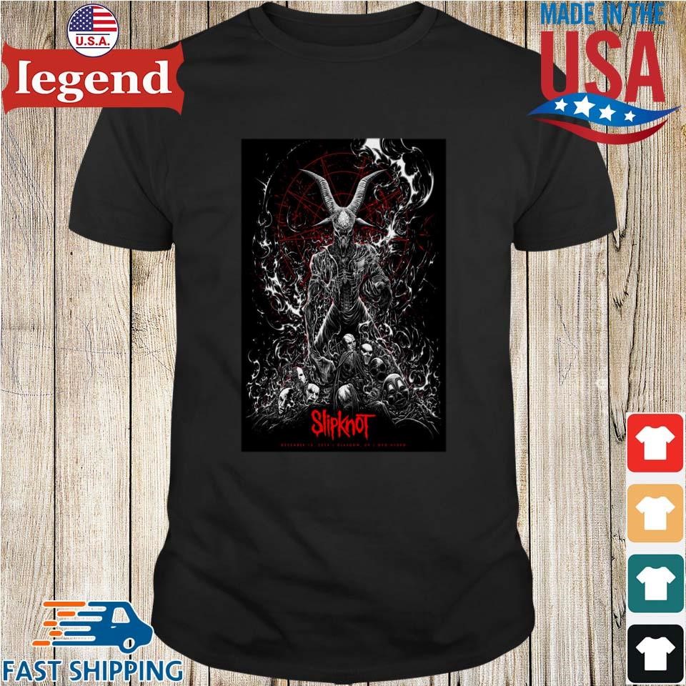 Slipknot At Ovo Hydro In Glasgow, UK On December 15 2024 Concert Shirt