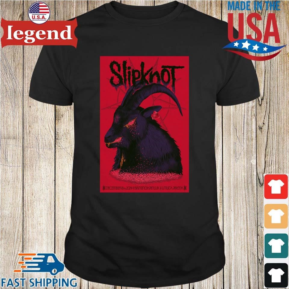 Slipknot At Utilita Arena In Birmingham, UK On December 18 2024 Concert Shirt