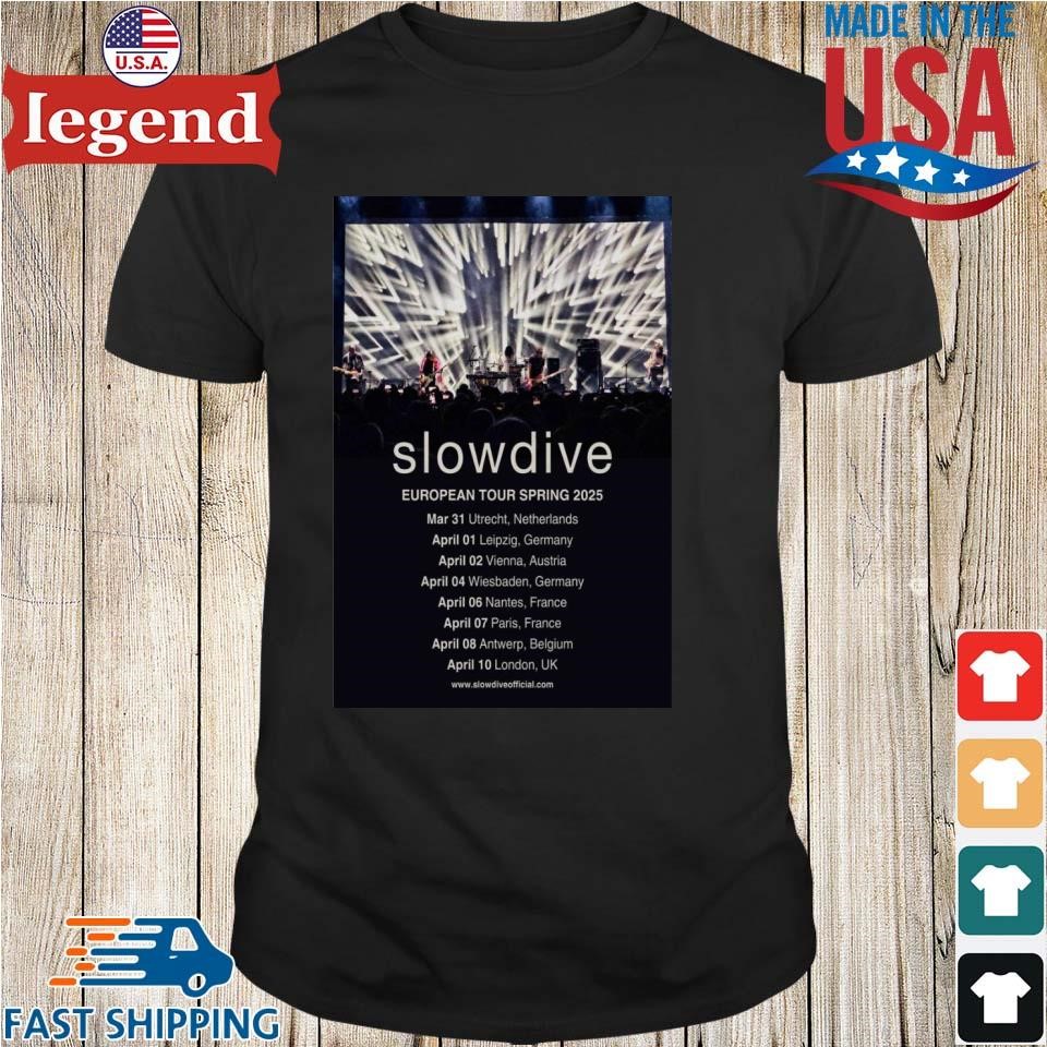 Slowdive 2025 Spring European Tour Shirt