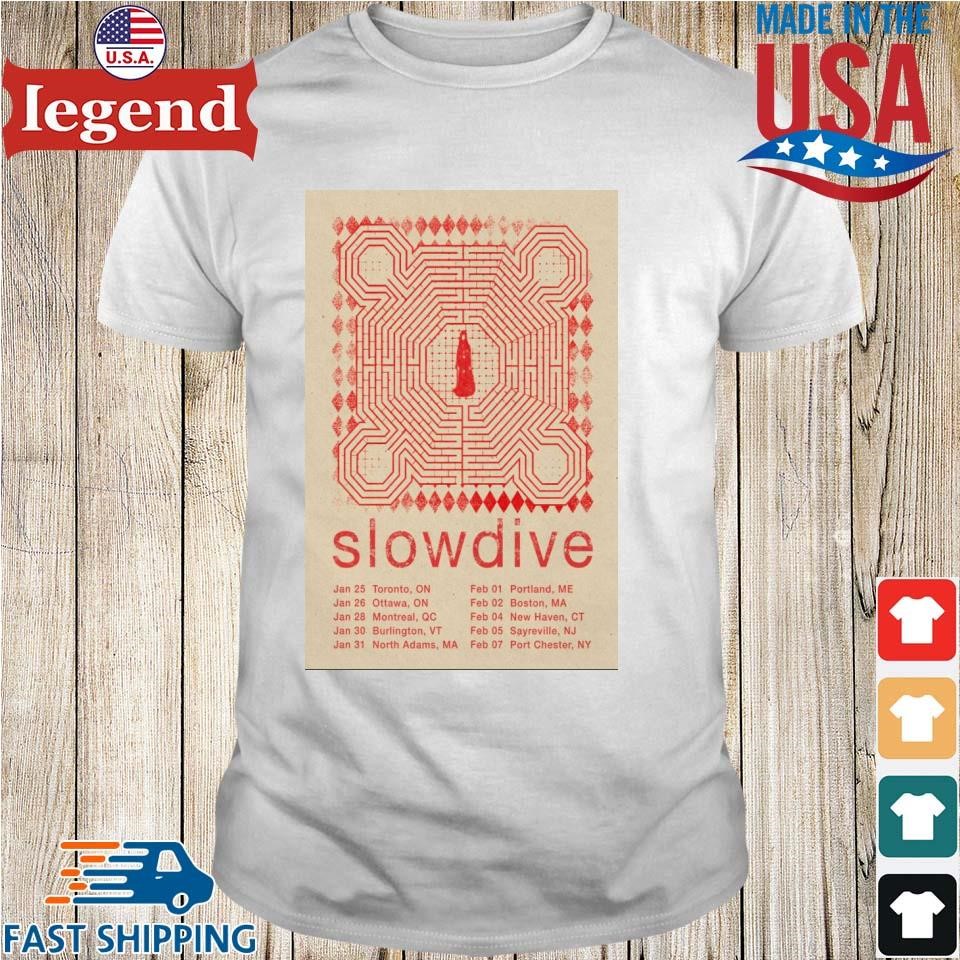 Slowdive North American Friends Tour US & Canada 2025 Shirt