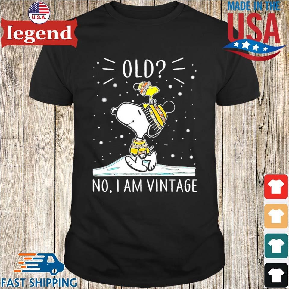 Snoopy And Woodstock Old No I Am Vintage Shirt