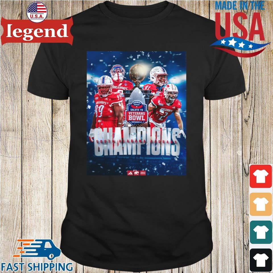 South Alabama Football 2024 Salute 2 Veterans Bowl Champions Poster Shirt