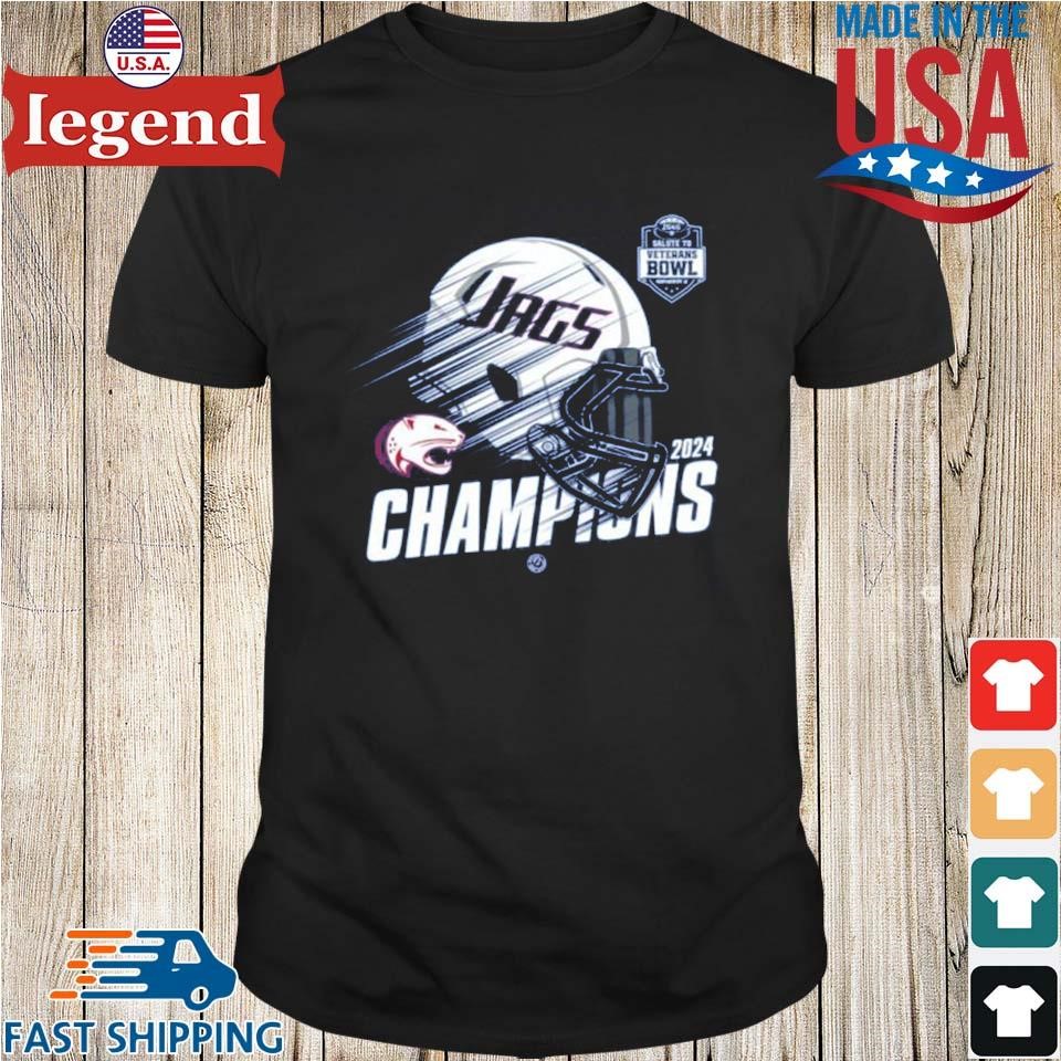 South Alabama Jaguars Football 2024 Champions IS4S Salute To Veterans Bowl Helmet Shirt