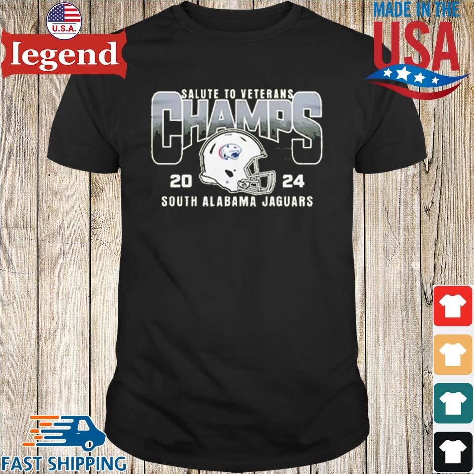 South Alabama Jaguars Salute To Veterans Champions 2024 Shirt