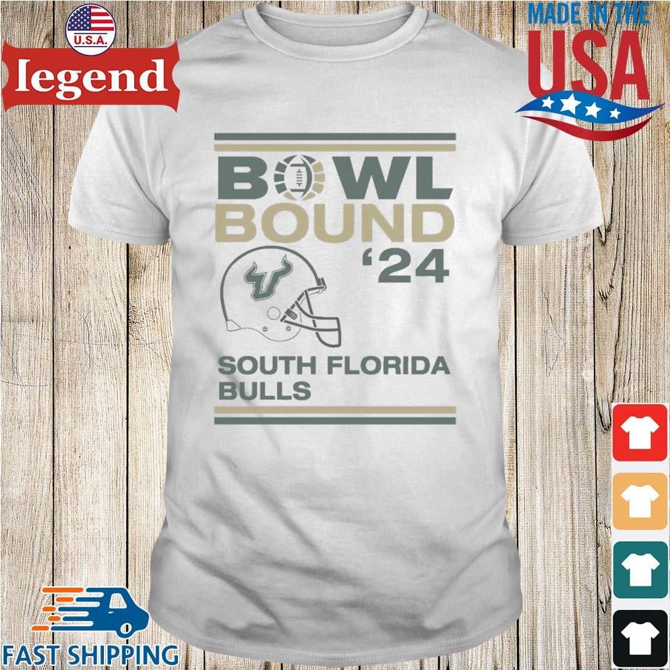 South Florida Bulls Football 2024 Bowl Bound Helmet Shirt