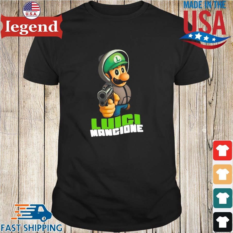 Super Mario Free Luigi Mangione T-shirt