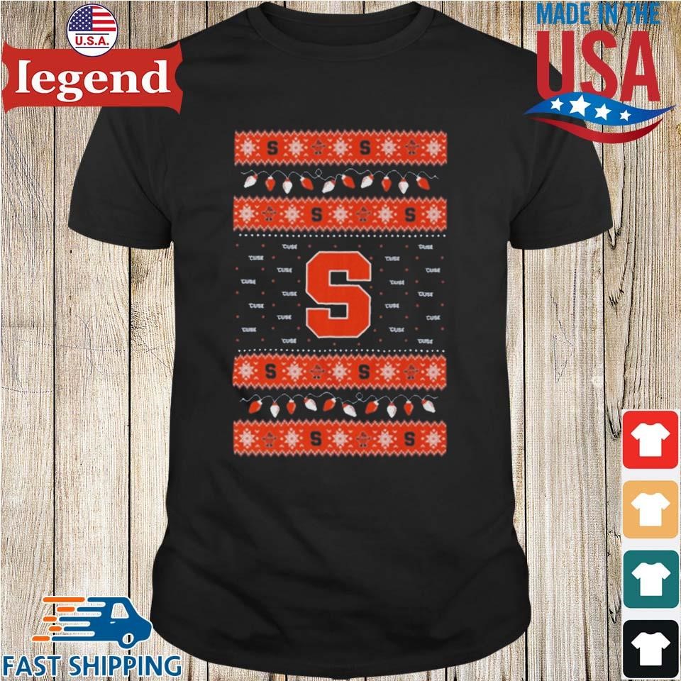 Syracuse Orange Logo Ugly Christmas Light Shirt