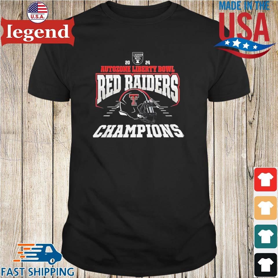 Texas Tech Red Raiders Autozone Liberty Bowl 2024 Champs Skyline Shirt