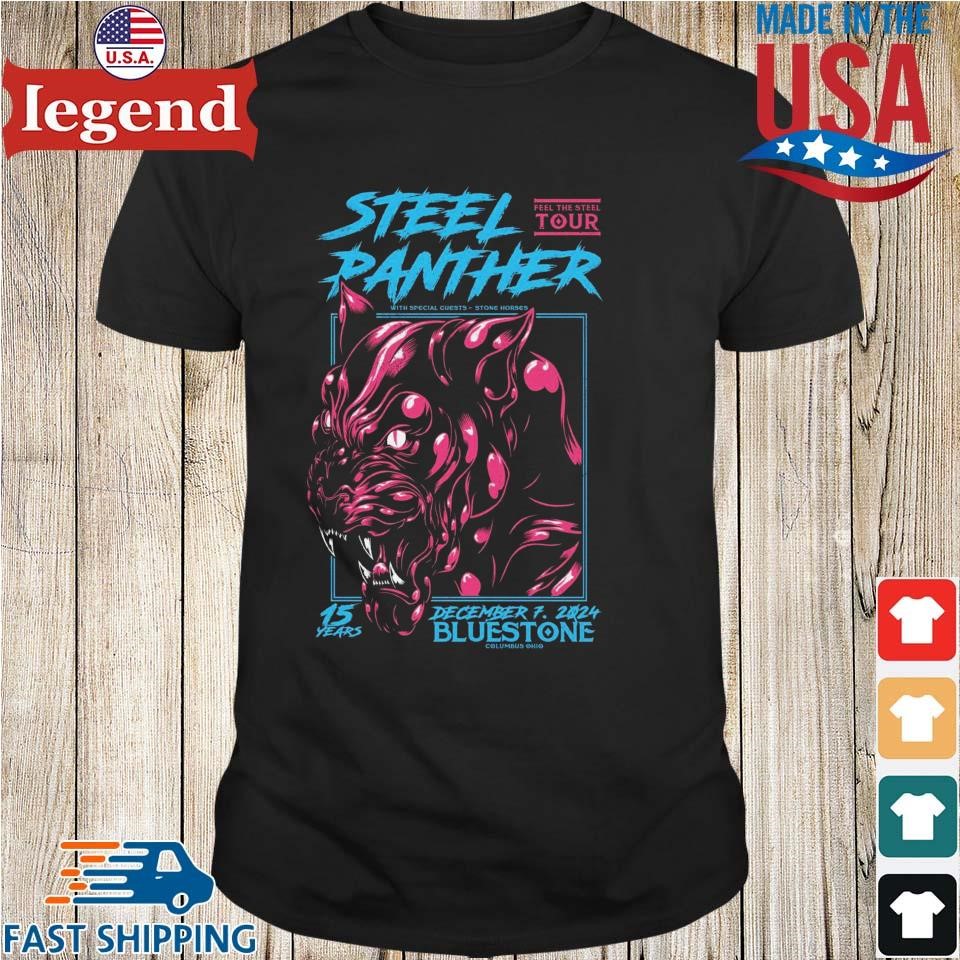 The Bluestone Columbus, OH December 7 2024 Steel Panther Concert Shirt