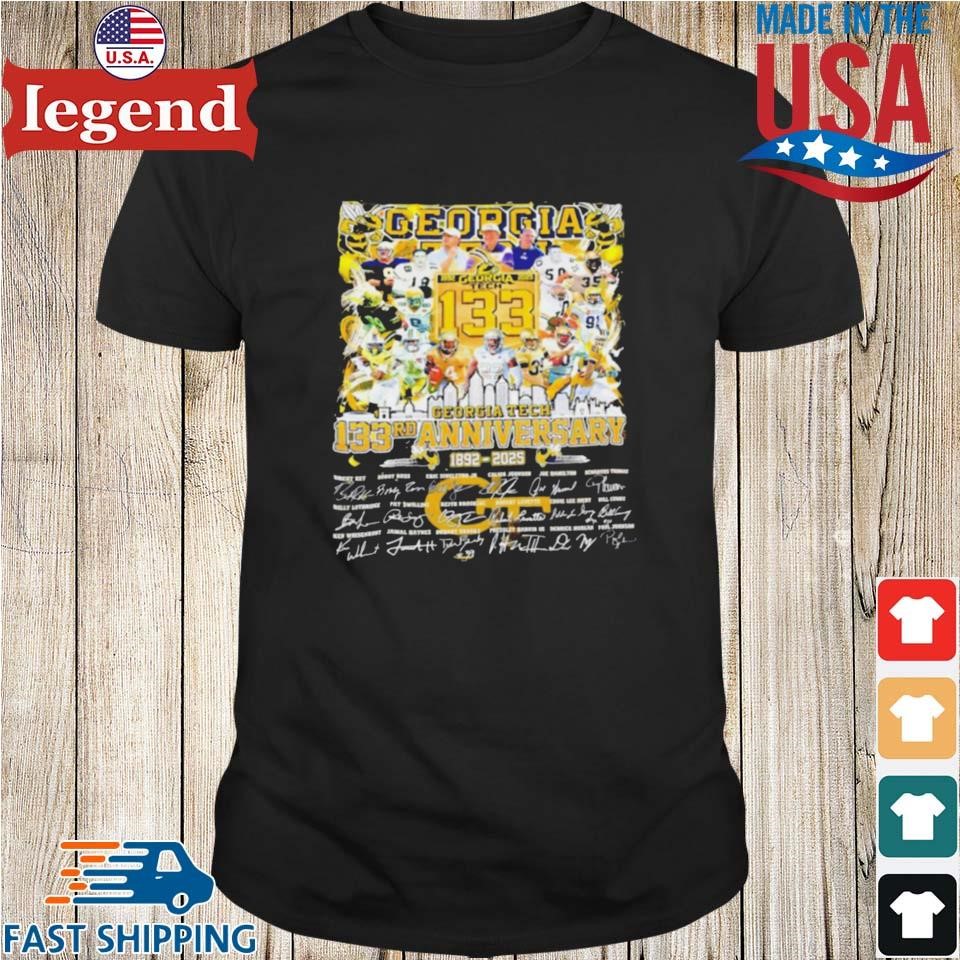 The Georgia Tech 133rd Anniversary 1892 2025 Signatures Shirt