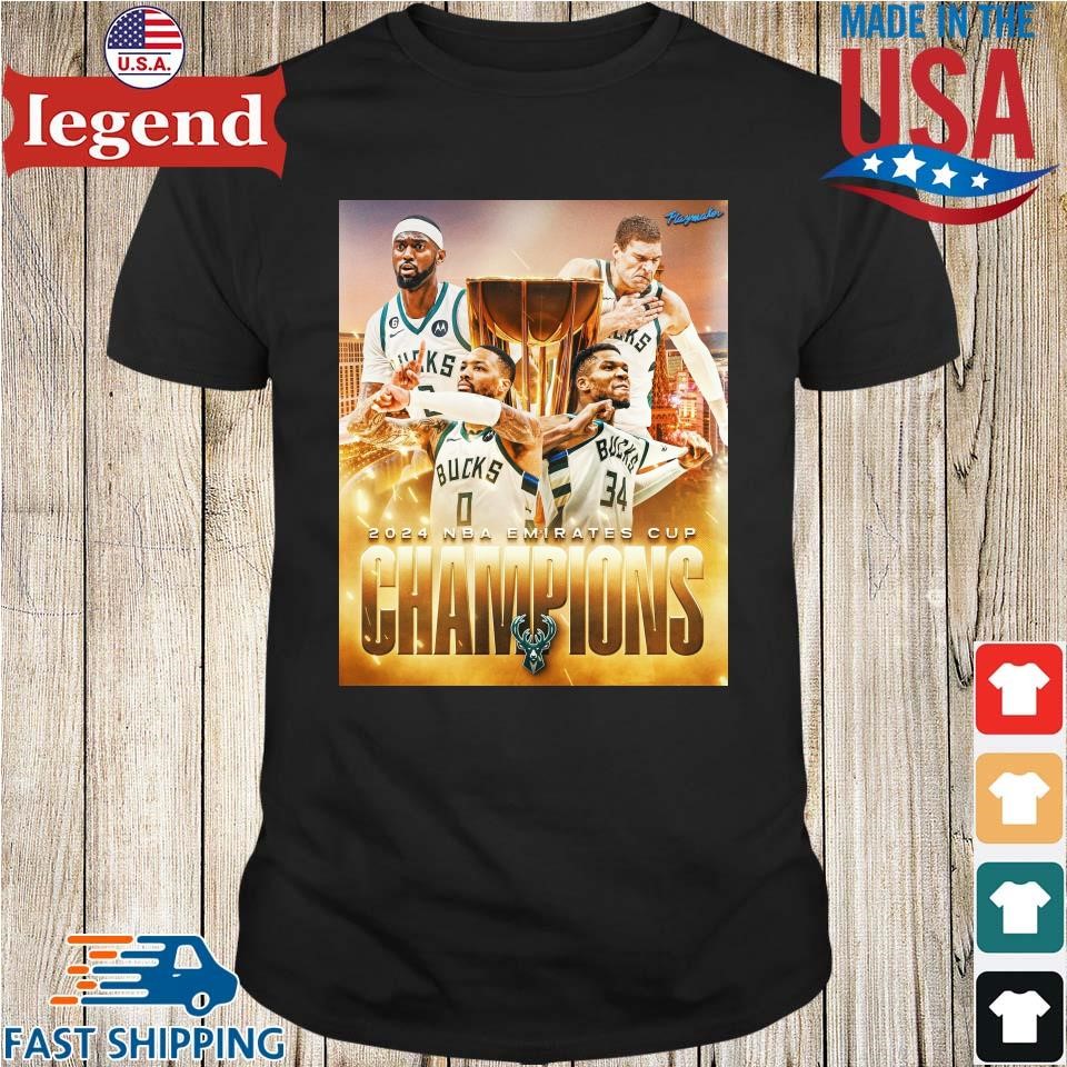 The Milwaukee Bucks Defeat The Oklahoma City Thunder To Win The 2024 NBA Cup Championship Shirt