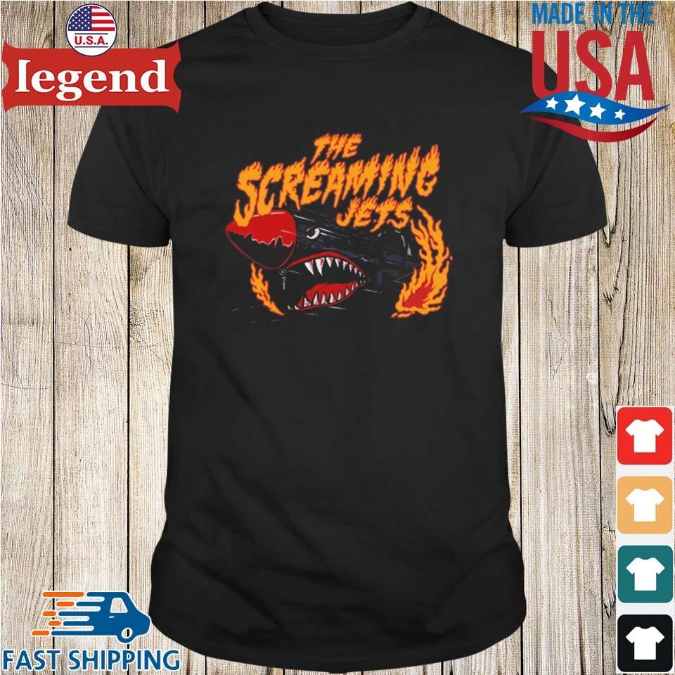 The Screaming Jets Band Flaming Jet Shirt