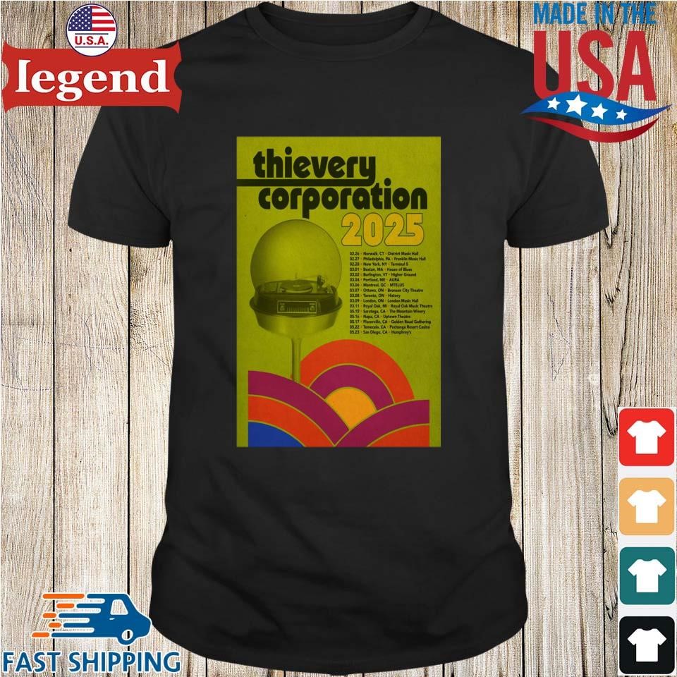 Thievery Corporation Fall Tour 2025 Shirt