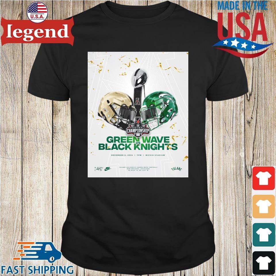 Tulane Green Wave vs. Army Black Knights Football Championship Dec 6 2024 Michie Stadium New Orleans Louisiana Shirt