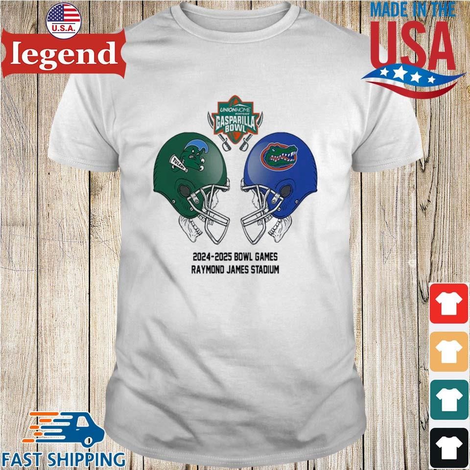 Union Home Mortgage Gasparilla NCAA 2024-2025 Bowl Games Tulane Green Wave vs Florida Gators At Raymond James Stadium Shirt