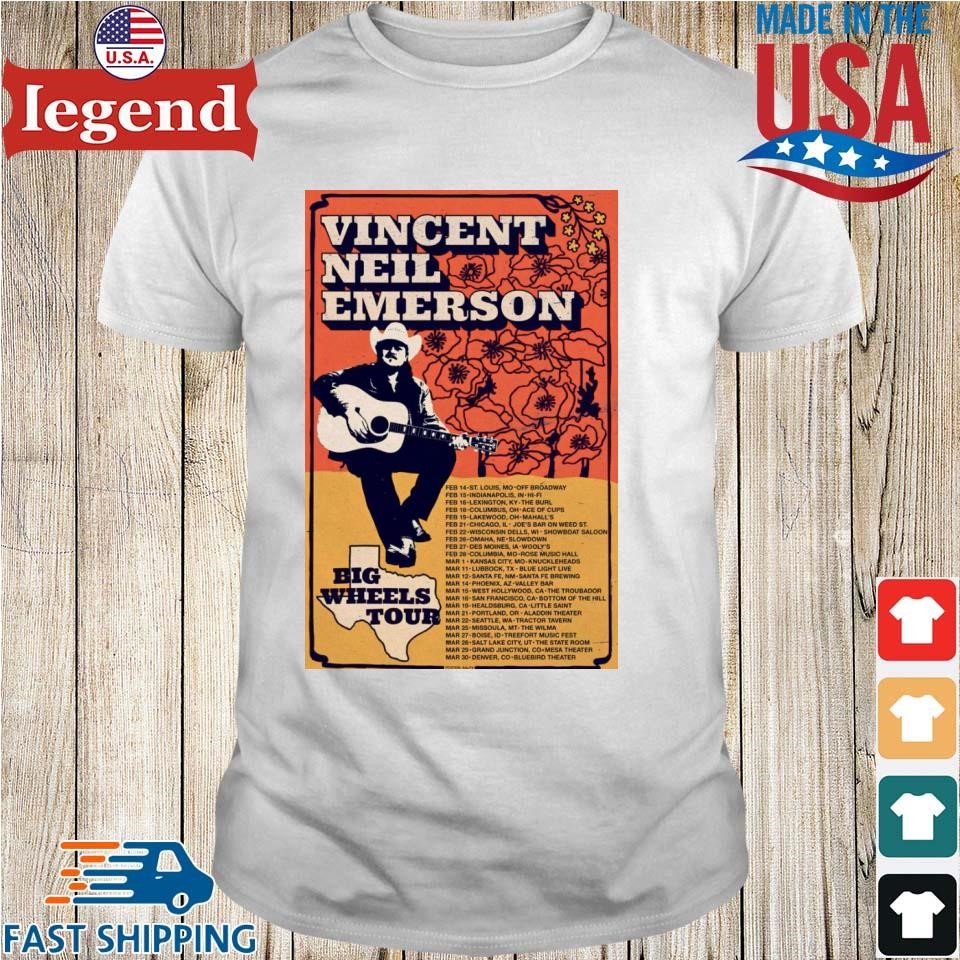 Vincent Neil Emerson Big Wheels Tour 2025 Shirt