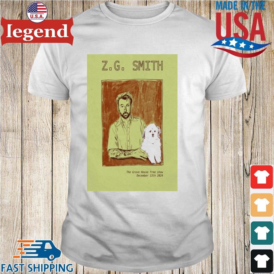 Z.G Smith The Grove House In Mariposa CA Dec 13 2024 Tour Shirt