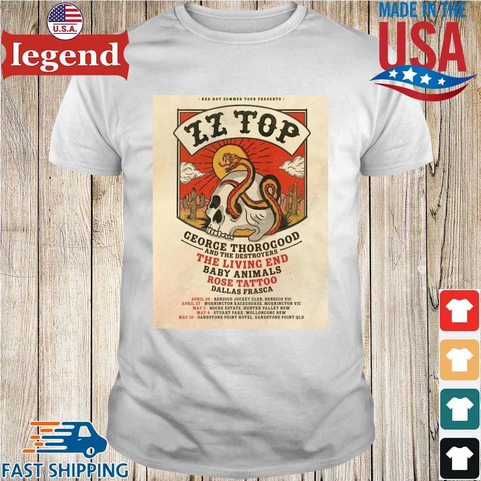 ZZ Top The Elevation Tour 2025 At Australia Shirt