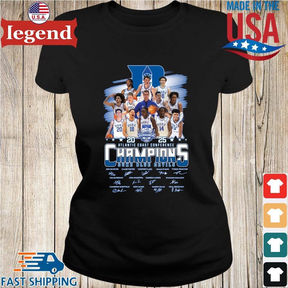 Duke Blue Devils 2025 Atlantic Coast Conference Champions Signature Ladies