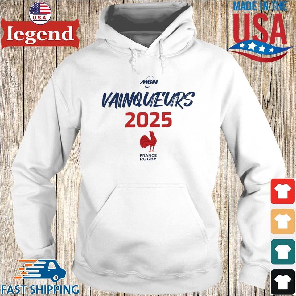 France Rugby Six Nations 2025 Champions Hoodie