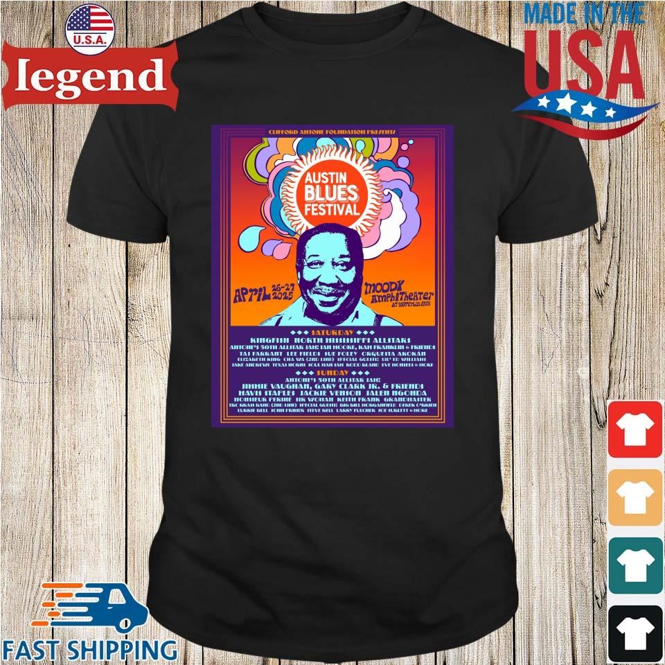 Gary Clark Jr. And Jimmie Vaughan to lead Allstar Jam At Austin Blues Fest 2025 Shirt