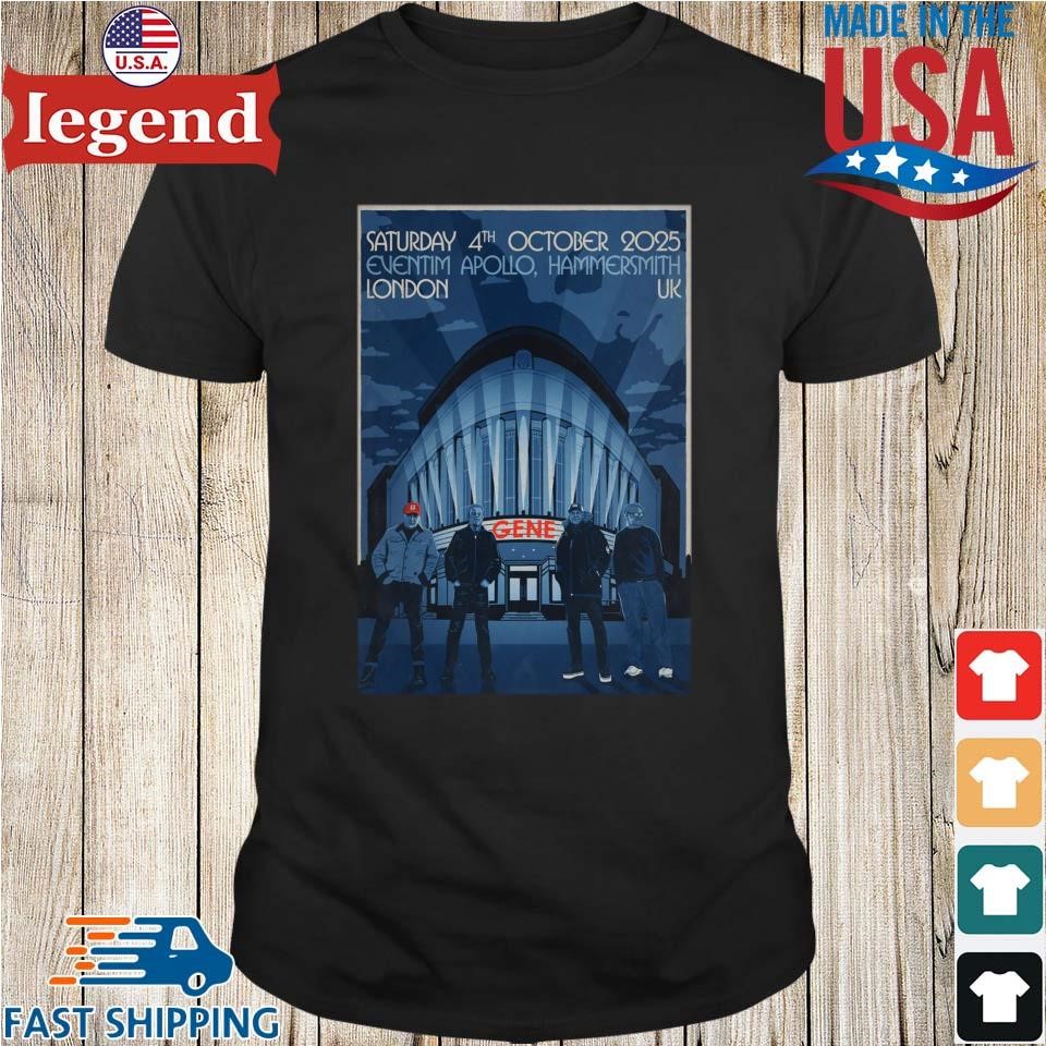 Gene London October 4th, 2025 Eventim Apollo, Hammersmith London Uk Shirt
