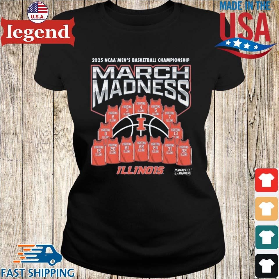 Illinois Fighting Illini March Madness 2025 NCAA Men's Basketball Championship Ladies