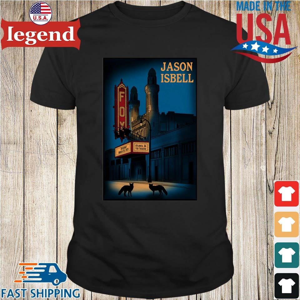 Jason Isbell At Fox Theatre In Atlanta, GA On March 29 2025 Tour Shirt