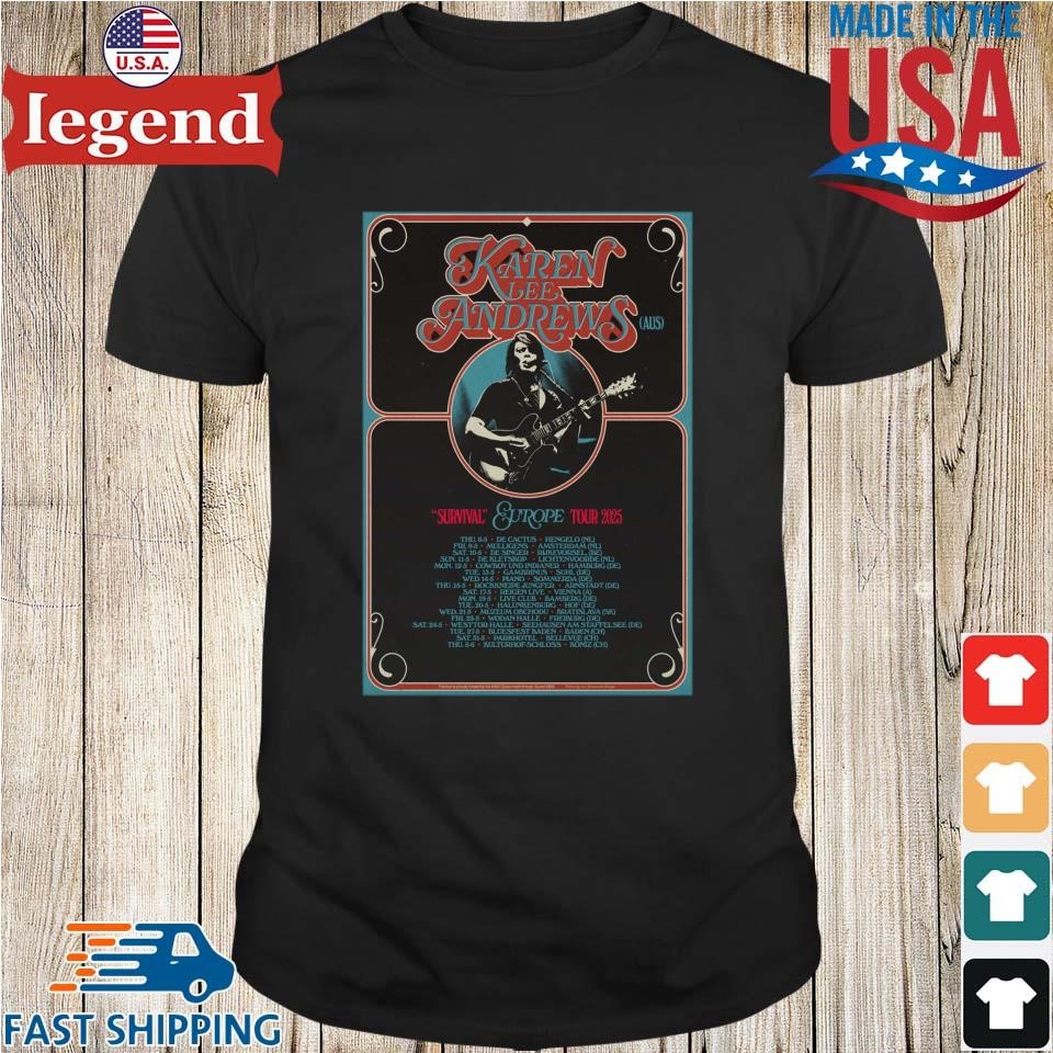 Karen Lee Andrews Survival Europe Tour 2025 Shirt