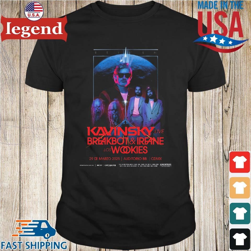 Kavinsky Live Breakbot & Irfane Los Woolies 29 De Marzo 2025 Shirt