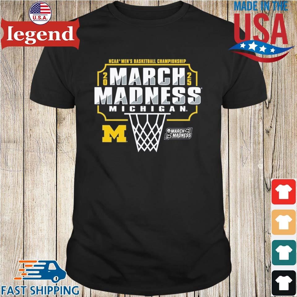 Michigan Wolverines 2025 NCAA Men’s Basketball March Madness Bound Shirt