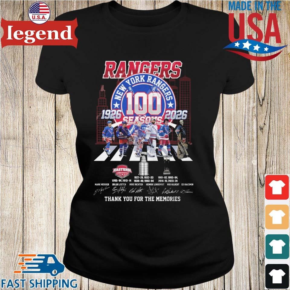 New York Rangers 100 Seasons 1926-2026 Thank You For The Memories Signatures Ladies
