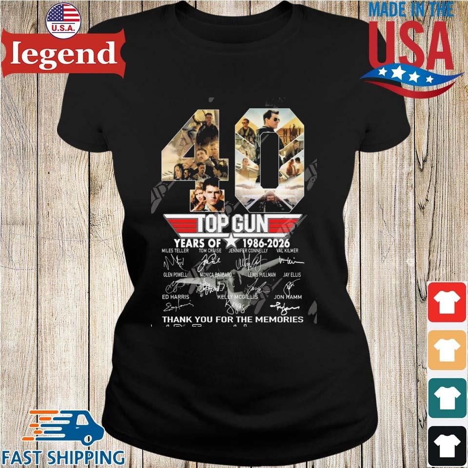 Top Gun 40 Years Of 1986-2026 Thank You For The Memories Signatures Ladies