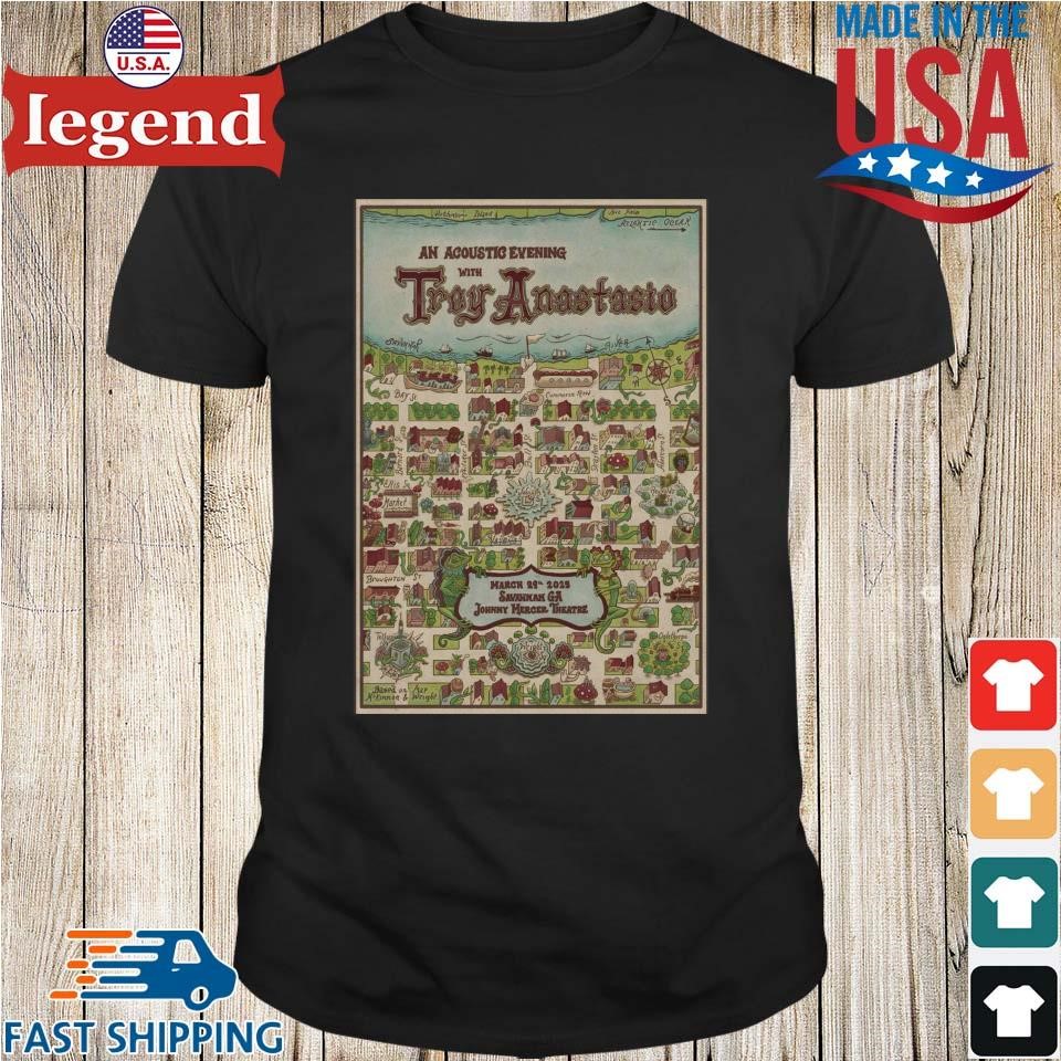 Trey Anastasio Johnny Mercer Theater March 29, 2025 Event Shirt
