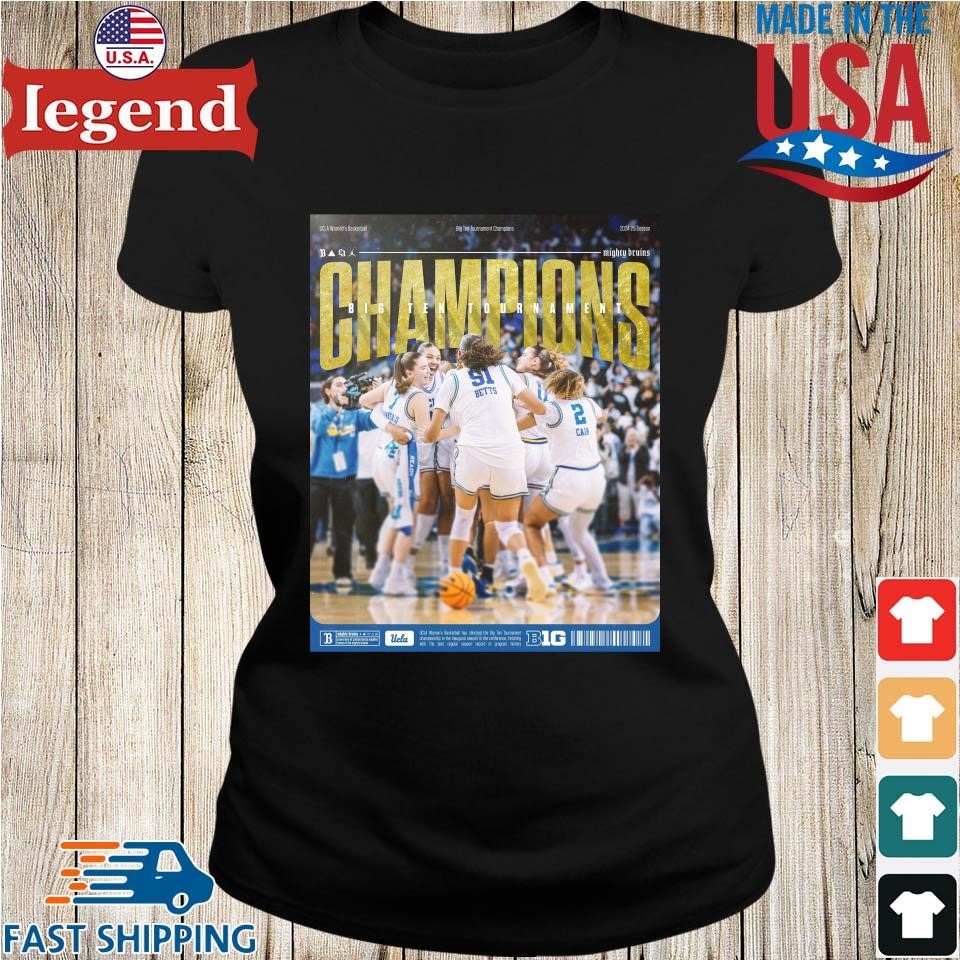Ucla Bruins Women's Basketball Big Ten Tournament Champions 2025 Poster Ladies