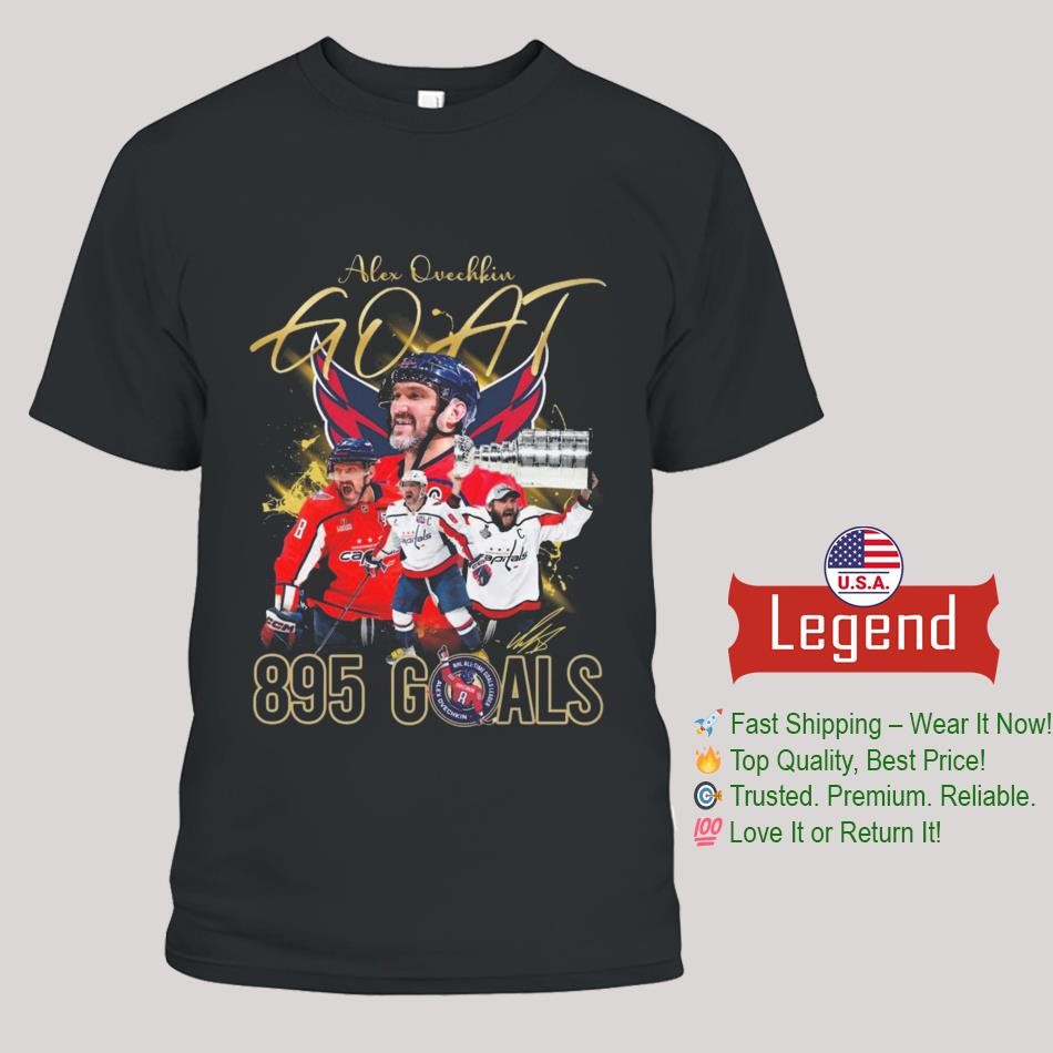 Alex Ovechkin Goat 895 Goals Signature Shirt