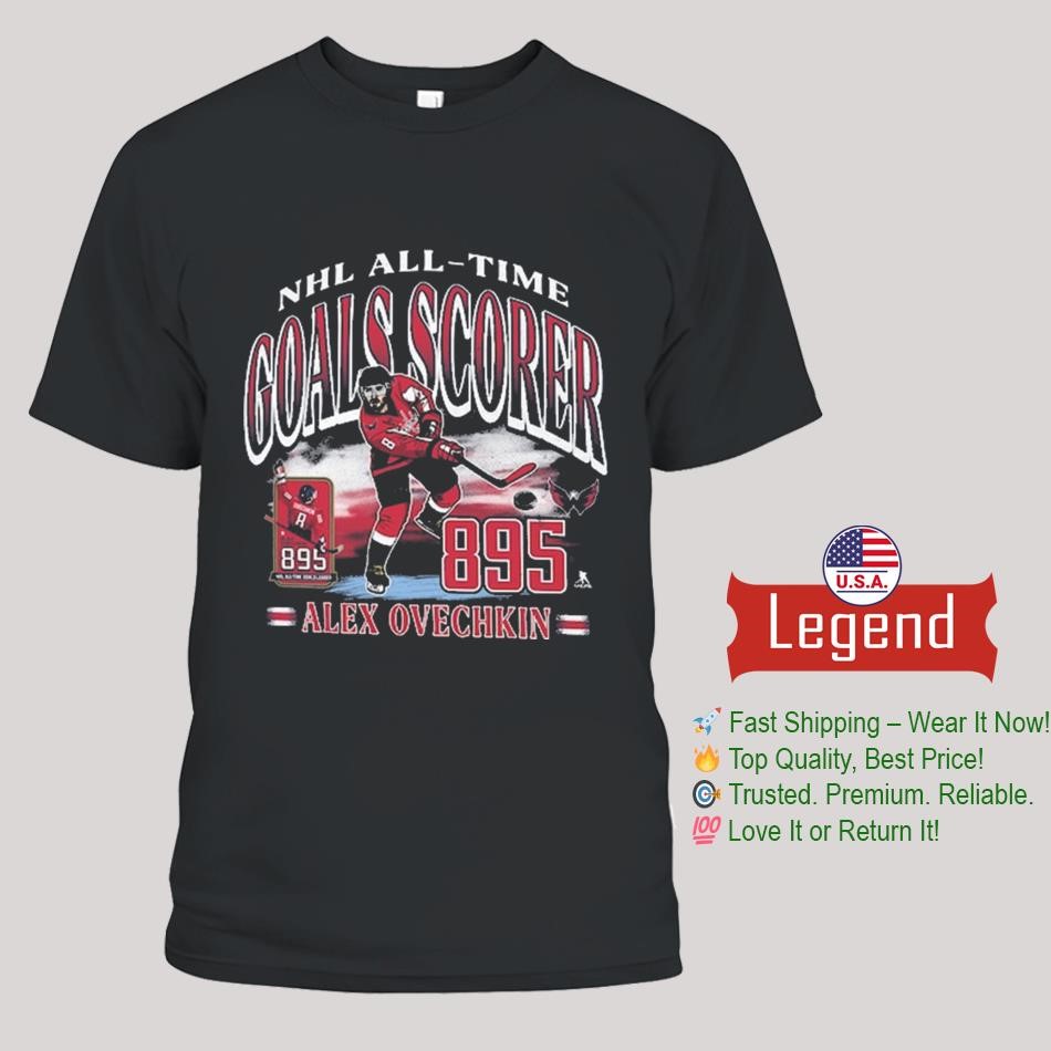 Alexander Ovechkin Washington Capitals '47 NHL All-Time Leading Goal Scorer Franklin Shirt
