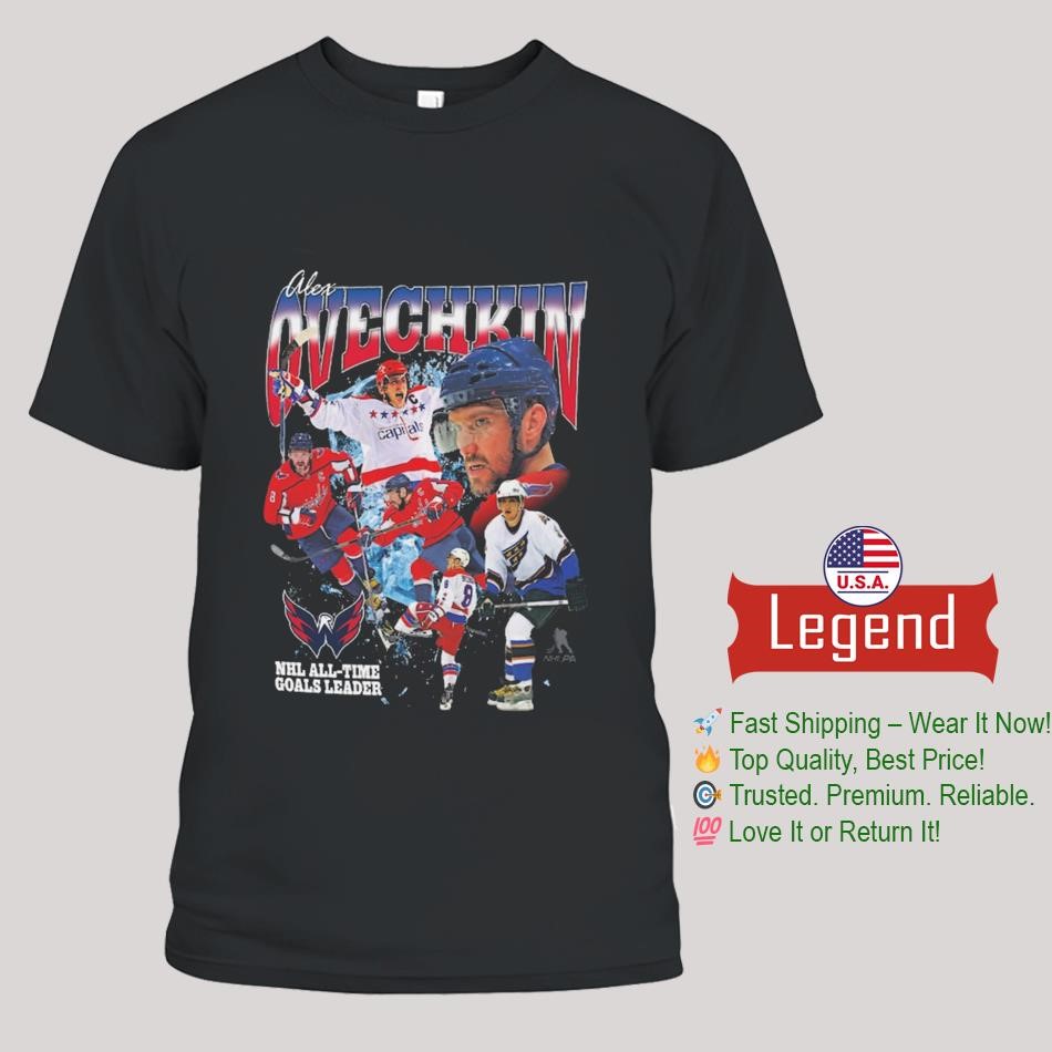Alexander Ovechkin Washington Capitals Mitchell & Ness NHL All-Time Leading Goal Scorer Graphic Shirt