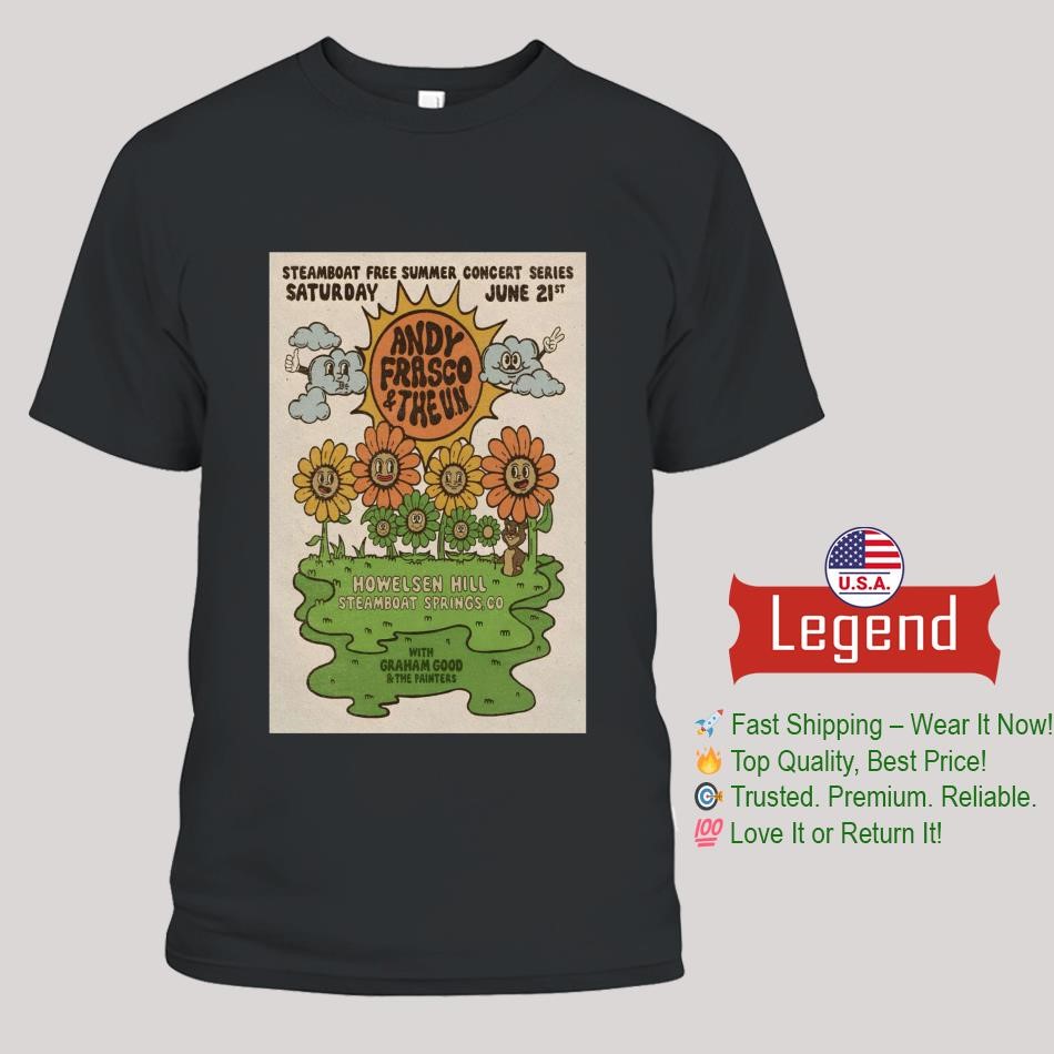 Andy Frasco & The U.N Howelsen Hill Steamboat Springs, CO June 21 2025 Tour Shirt