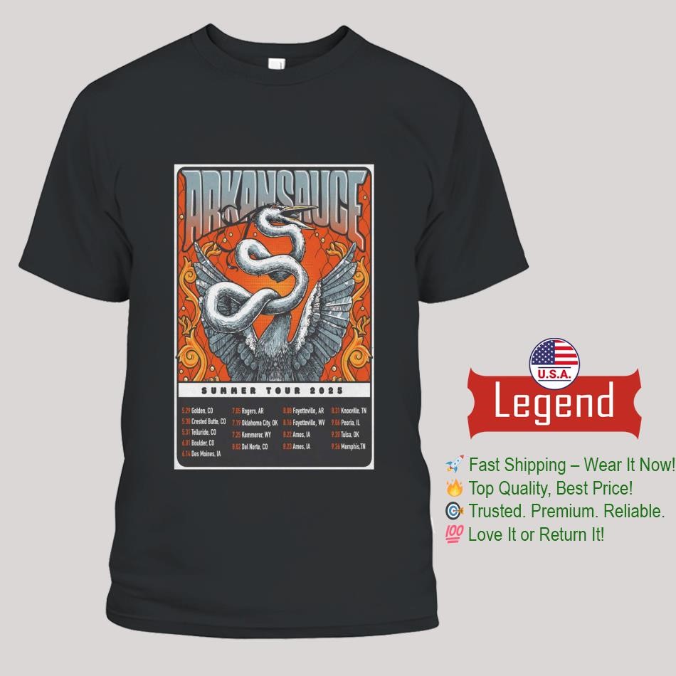 Arkansauce 2025 Summer Tour Shirt